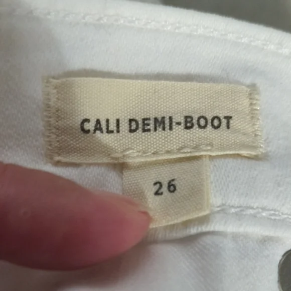 Madewell Women's White Cali Demi-Boot Jeans Size 26 - Picture 6 of 6